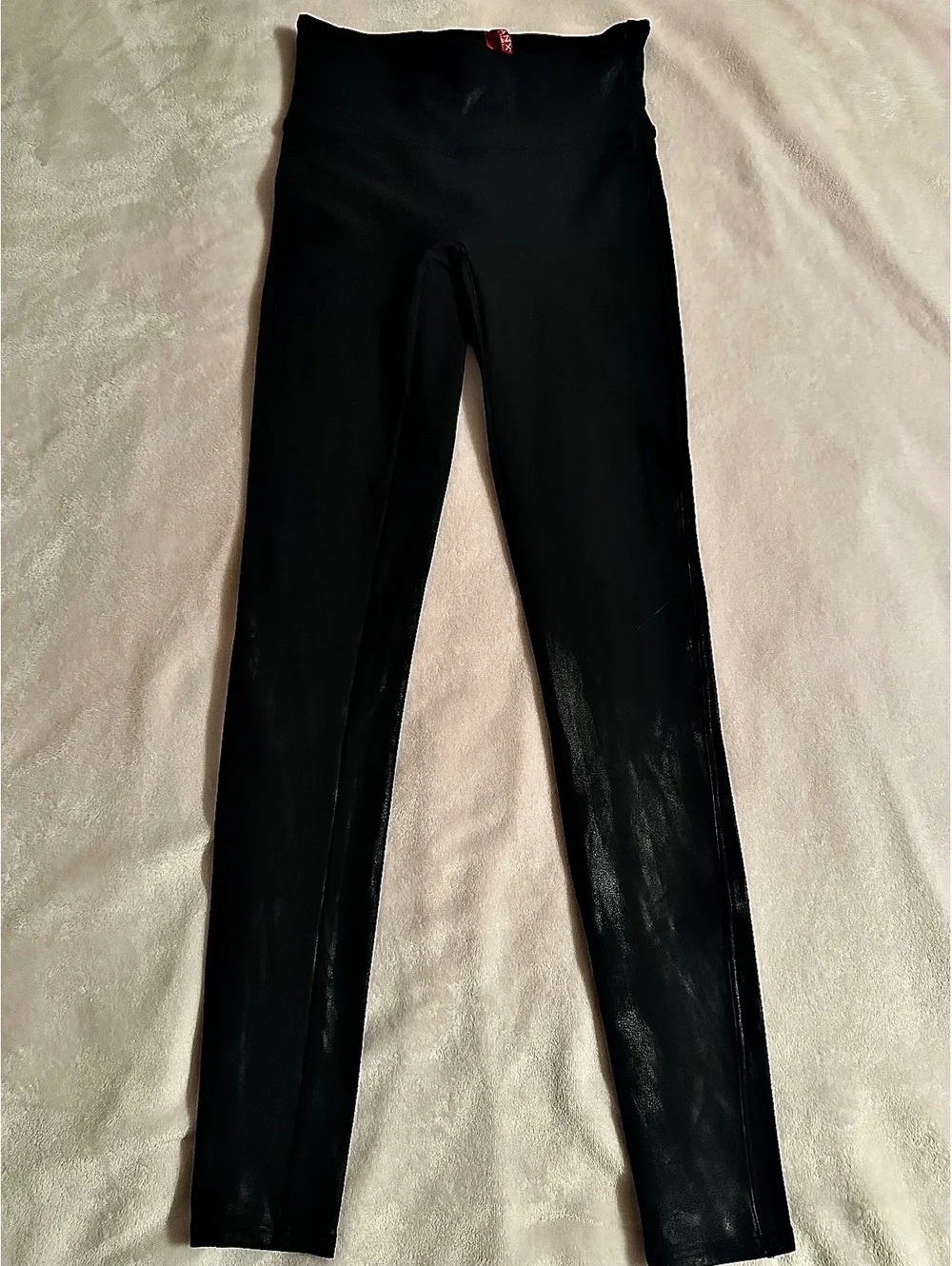 SPANX Faux Leather Leggings | Classic Black | Size Small